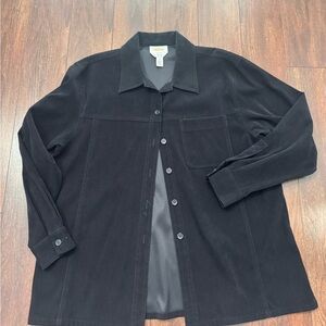 Talbots women’s Classic Black Shirt Jacket
